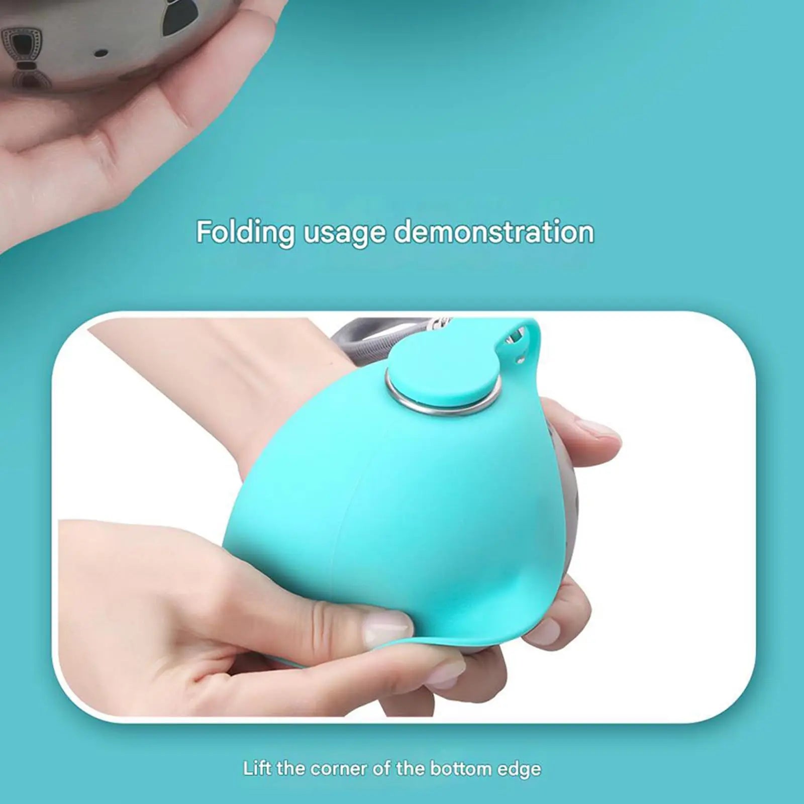 Portable Pet Travel Water Bottle & Bowl - Stainless Steel