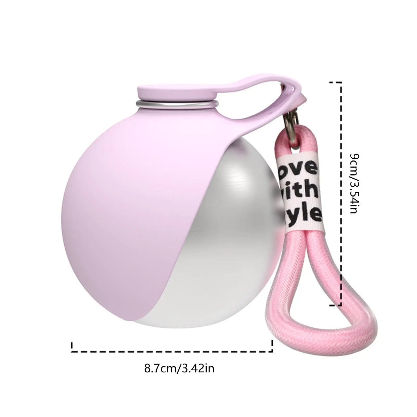 Portable Pet Travel Water Bottle & Bowl - Stainless Steel