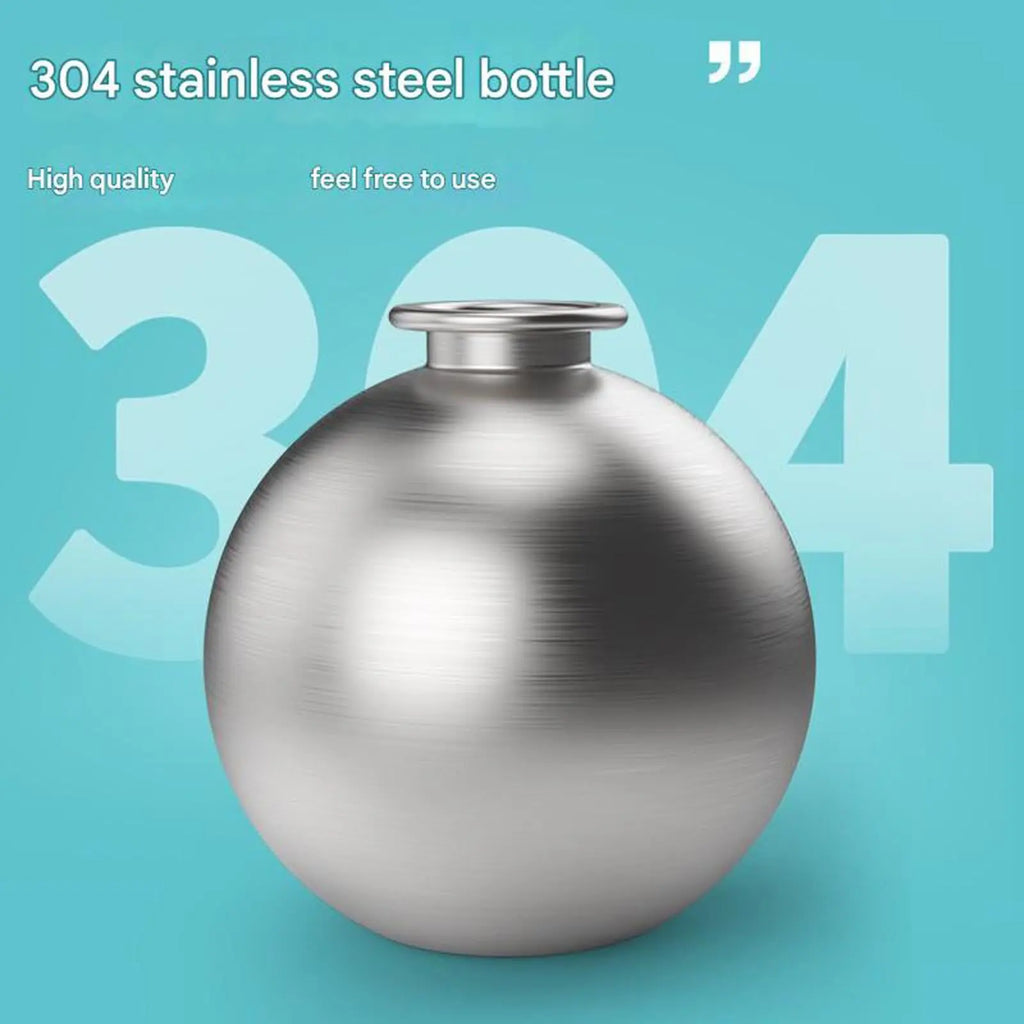 Portable Pet Travel Water Bottle & Bowl - Stainless Steel